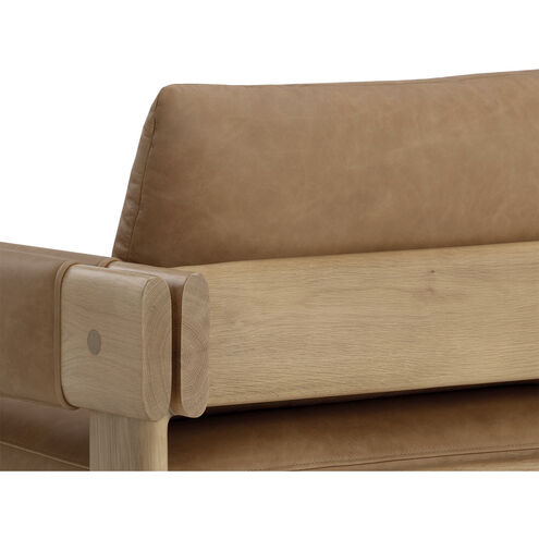 Carmichael Ludlow Sesame Leather Lounge Chair